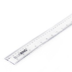 Vonalzó 50cm, műanyag Bluering® Vonalzó, szögmérő Bluering