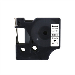 Feliratozógép szalag kompatibilis Dymo S0720680/40913 9mmx7m ECO fekete/fehér Nyomtató és feliratozó gép, kellékek Eco